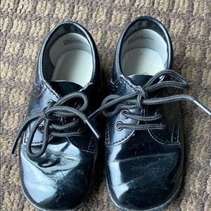 Classic Black Toddler Dress Shoes